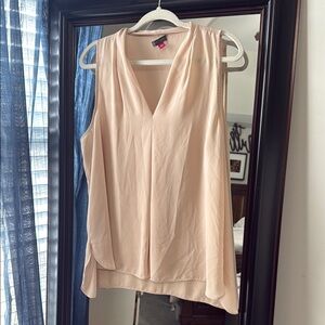 Elegant Cream Sleeveless Top